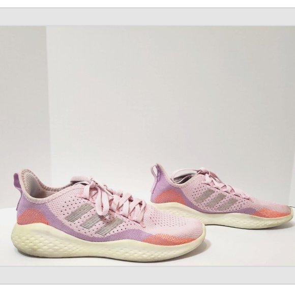 Adidas Fluidflow 2.0 Sneakers - Pink | Editorialist Adidas Fluidflow 2.0 Pink Mesh Running Sneakers Shoes
